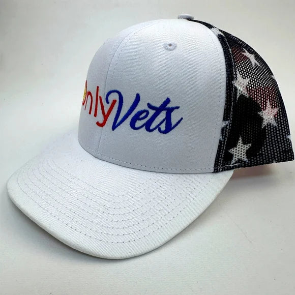 Only Vets Mens Baseball Cap Hat Low Profile Curved Bill Embroidered