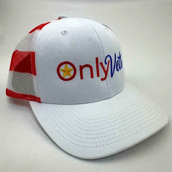 Only Vets Mens Baseball Cap Hat Low Profile Curved Bill Embroidered
