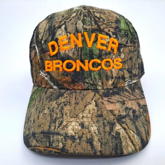 Denver Broncos CAMO HUNTER Hat Cap Mesh Trucker Camouflage