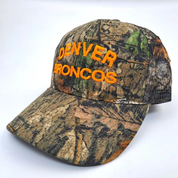 Denver Broncos CAMO HUNTER Hat Cap Mesh Trucker Camouflage