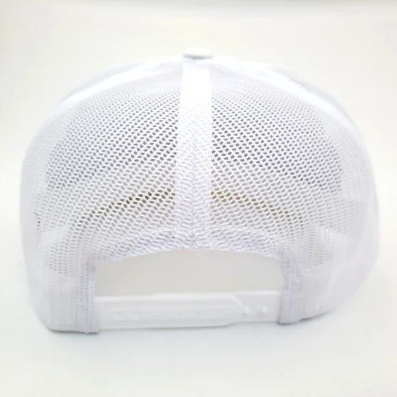 Cowboy Cartel Flat Bill Trucker Mesh Snapback White Yupoong 6006