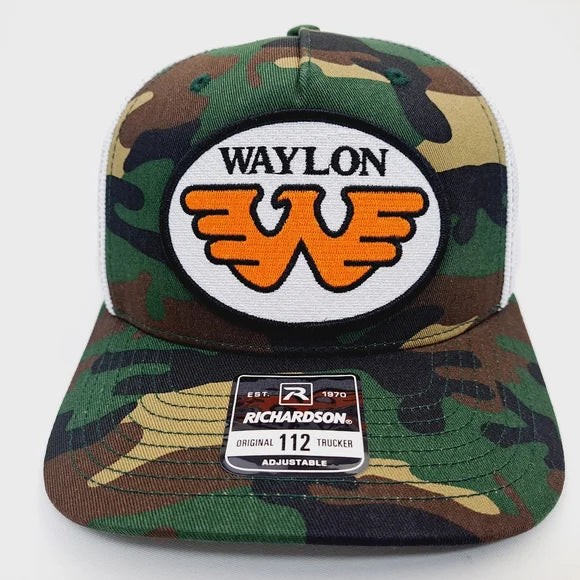 Waylon Patch Richardson 112 Curved Bill Mesh Trucker Snapback Hat Cap