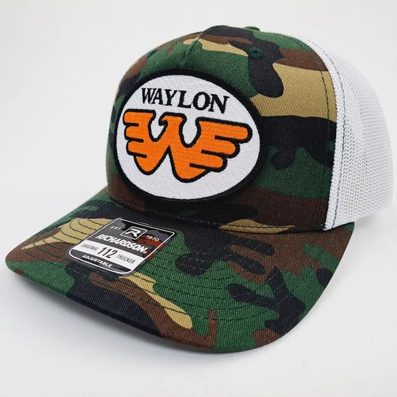 Waylon Patch Richardson 112 Curved Bill Mesh Trucker Snapback Hat Cap