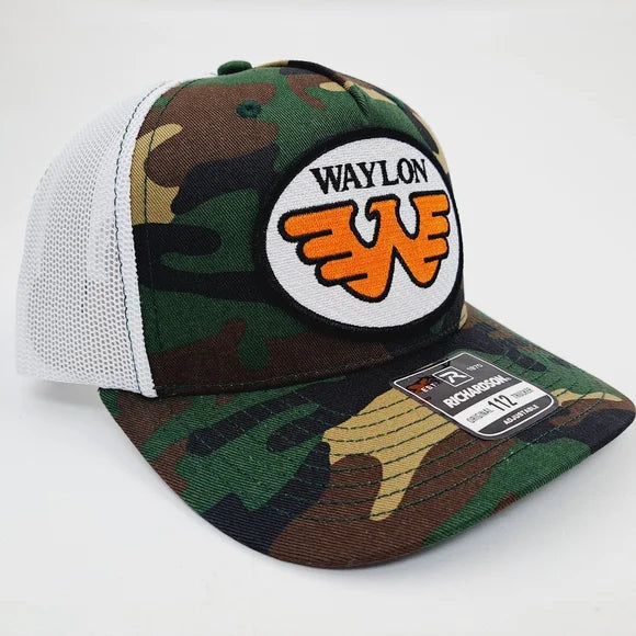 Waylon Patch Richardson 112 Curved Bill Mesh Trucker Snapback Hat Cap