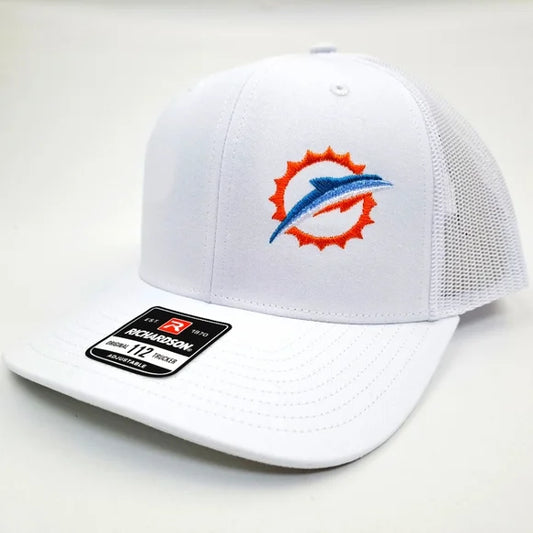 Miami Dolphins Richardson 112 Embroidered Patch Mesh Snapback Trucker