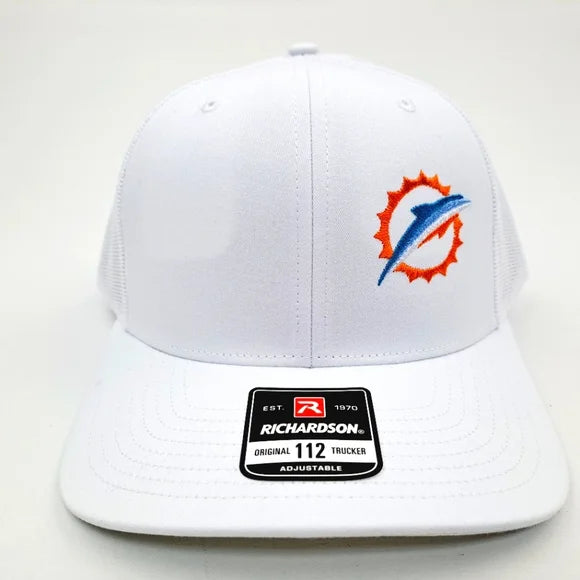 Miami Dolphins Richardson 112 Embroidered Patch Mesh Snapback Trucker