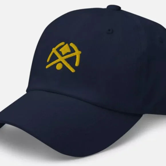 Denver Nuggets Retro Minimalist Design Embroidered Dad Cap Basketball Hat