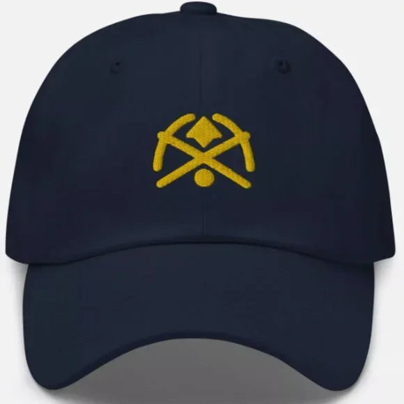 Denver Nuggets Retro Minimalist Design Embroidered Dad Cap Basketball Hat