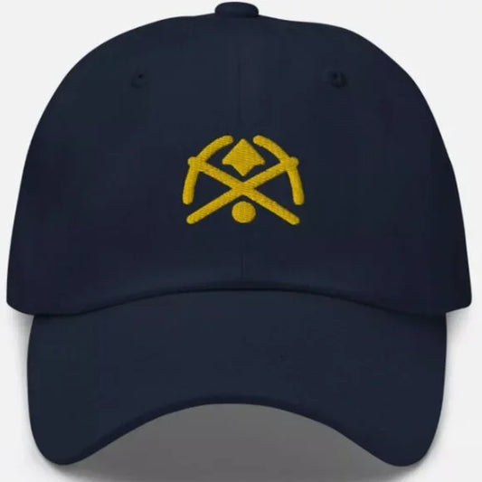Denver Nuggets Retro Minimalist Design Embroidered Dad Cap Basketball Hat