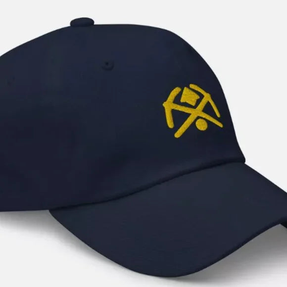 Denver Nuggets Retro Minimalist Design Embroidered Dad Cap Basketball Hat