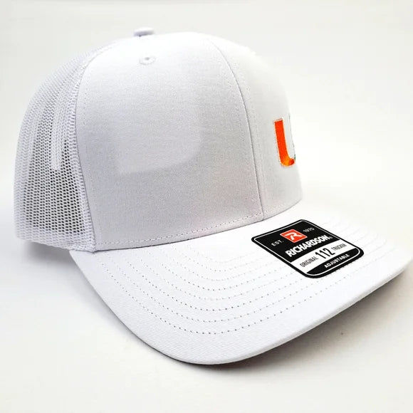 Miami Hurricanes Richardson 112 Trucker Mesh Snapback Cap Hat