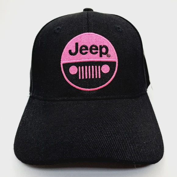 Jeep Embroidered Low Profile Strapback Buckle Black Curved Bill