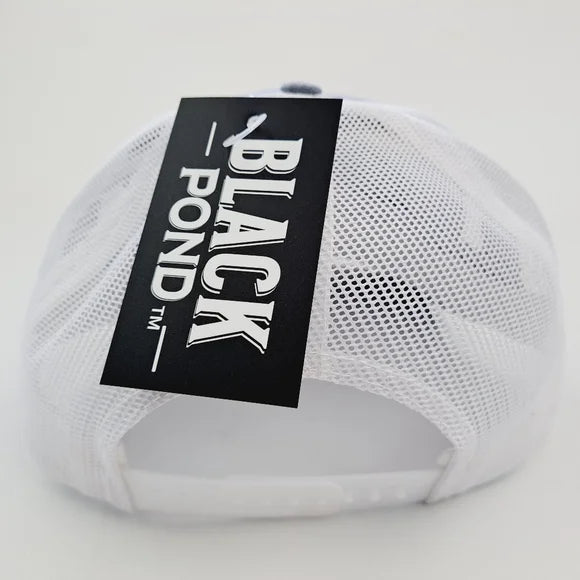 Black Pond Tarpon Fishing Richardson 112 Trucker Mesh Snapback Hat Cap