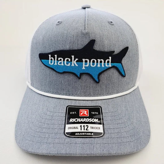 Black Pond Tarpon Fishing Richardson 112 Trucker Mesh Snapback Hat Cap