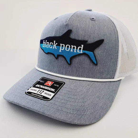 Black Pond Tarpon Fishing Richardson 112 Trucker Mesh Snapback Hat Cap