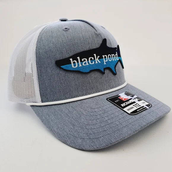 Black Pond Tarpon Fishing Richardson 112 Trucker Mesh Snapback Hat Cap