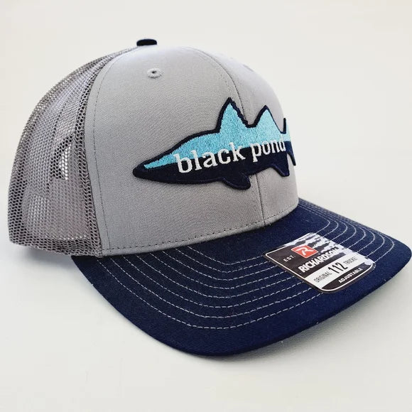 Black Pond Snook Fishing Richardson 112 Trucker Mesh Snapback Hat Cap