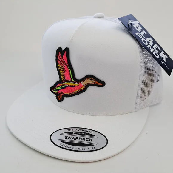 Black Pond Hat Co. Duck Hunt Flat Bill Trucker Mesh Snapback