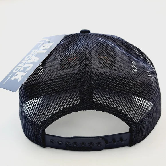 Black Pond Pompano Fish Flat Bill Trucker Mesh Snapback