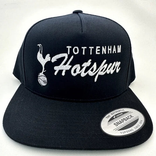Tottenham Hotspur FC Flat Bill Solid Snapback Hat Cap Embroidered