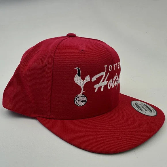 Tottenham Hotspur FC Flat Bill Solid Snapback Hat Cap Embroidered