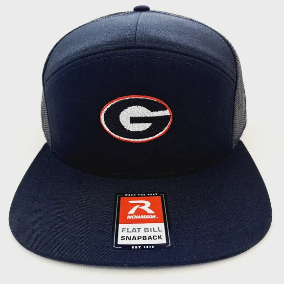 Georgia Bulldogs Richardson 168 Trucker Cap Hat Mesh Snapback Black