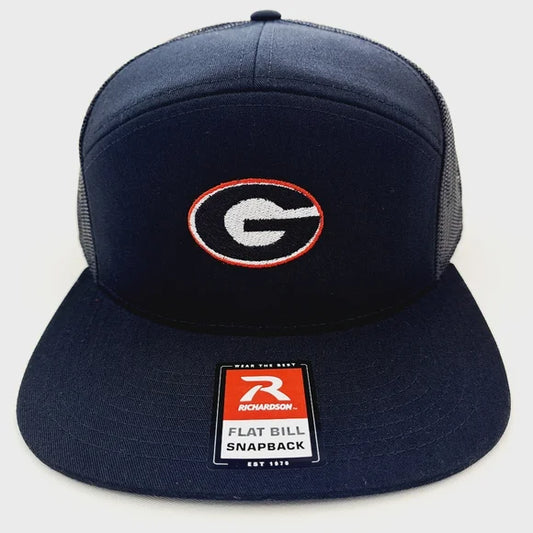 Georgia Bulldogs Richardson 168 Trucker Cap Hat Mesh Snapback Black