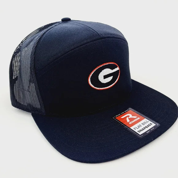 Georgia Bulldogs Richardson 168 Trucker Cap Hat Mesh Snapback Black