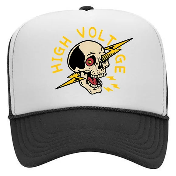 Lineman Electrician High Voltage Foam Trucker Mesh Snapback Cap Hat