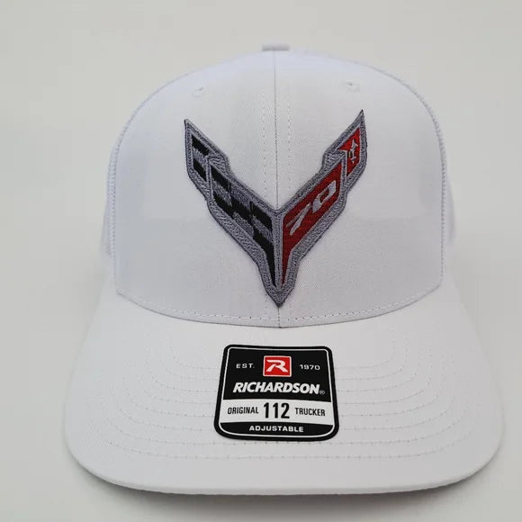 Chevy corvette Richardson 112 Trucker Mesh Snapback Hat Cap Embroidered