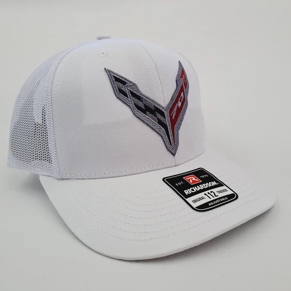Chevy corvette Richardson 112 Trucker Mesh Snapback Hat Cap Embroidered