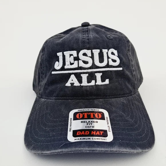 Christian Jesus Above All Cotton Cap Hat Black