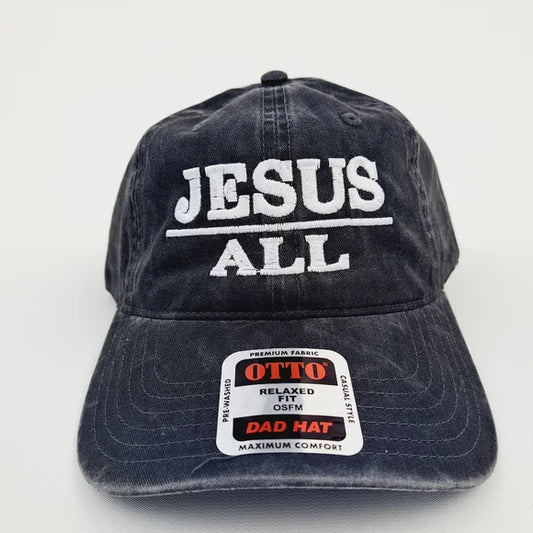 Christian Jesus Above All Cotton Cap Hat Black