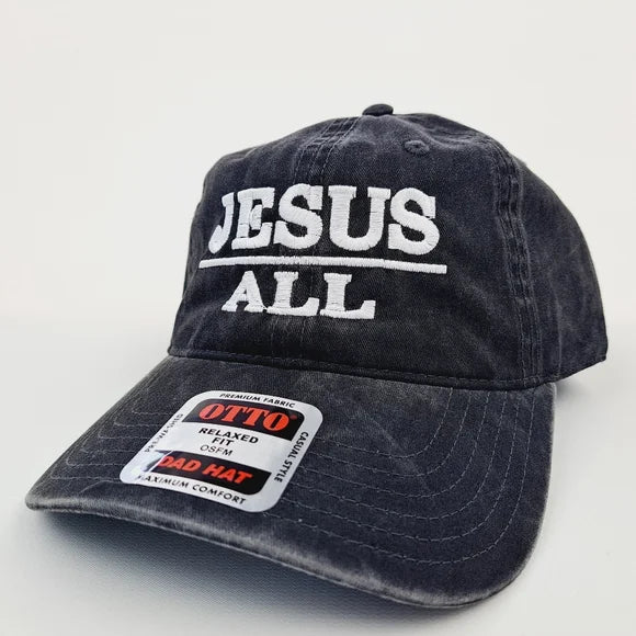 Christian Jesus Above All Cotton Cap Hat Black