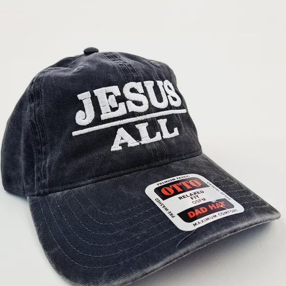 Christian Jesus Above All Cotton Cap Hat Black