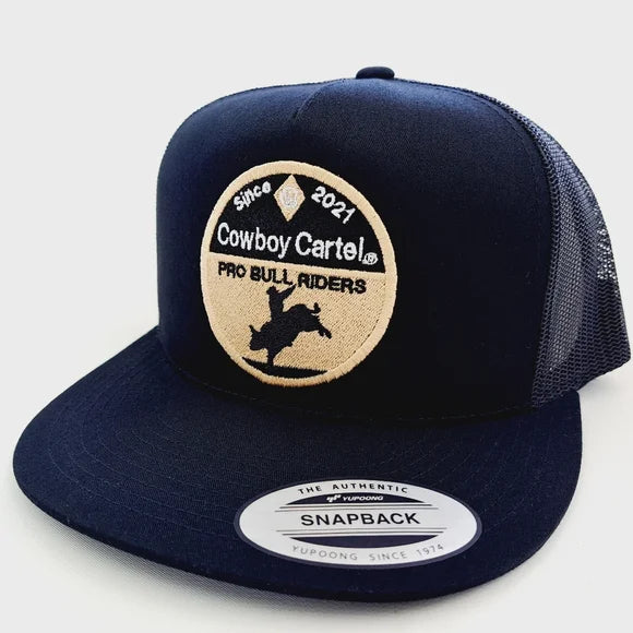 Cowboy Cartel Flat Bill Trucker Mesh Snapback Embroidered Patch