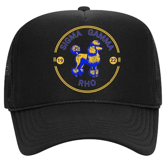 Sigma Gamma Rho Foam Trucker Mesh Snapback Cap Hat Poodle