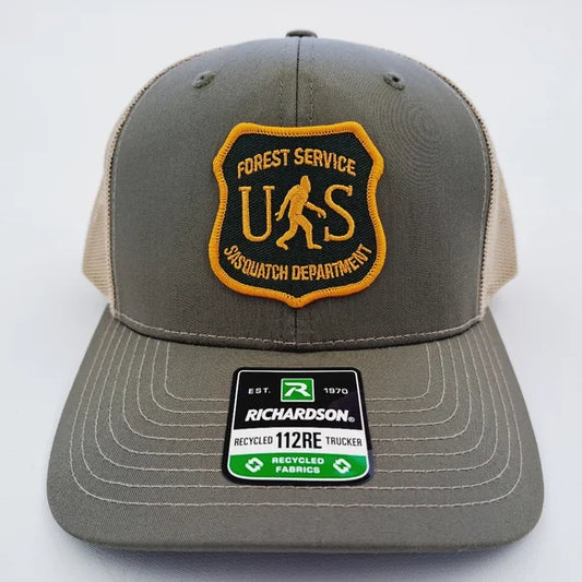 Forest Service Sasquatch Divsion Bigfoot Richardson 112 Trucker Cap Hat Mesh Snapback