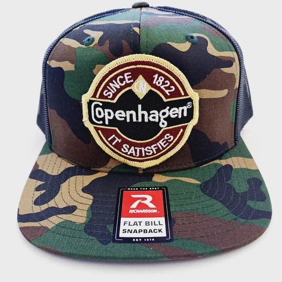 Copenhagen Richardson Camouflage Flat Bill Trucker Mesh Snapback