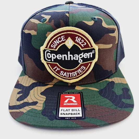 Copenhagen Richardson Camouflage Flat Bill Trucker Mesh Snapback
