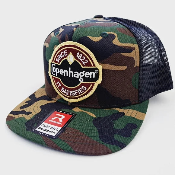 Copenhagen Richardson Camouflage Flat Bill Trucker Mesh Snapback