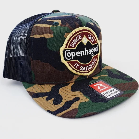 Copenhagen Richardson Camouflage Flat Bill Trucker Mesh Snapback