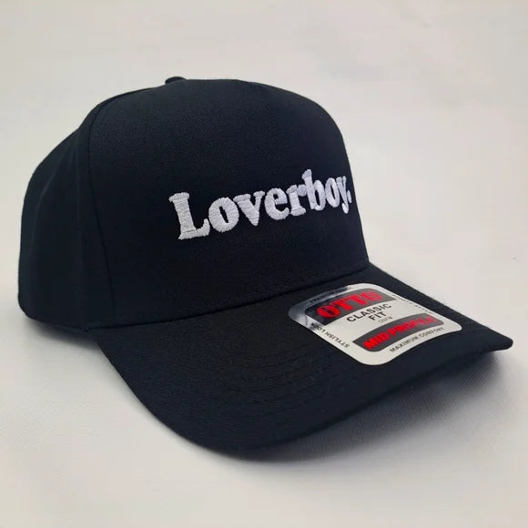 Loverboy Embroidered Curved Bill Trucker Snapback