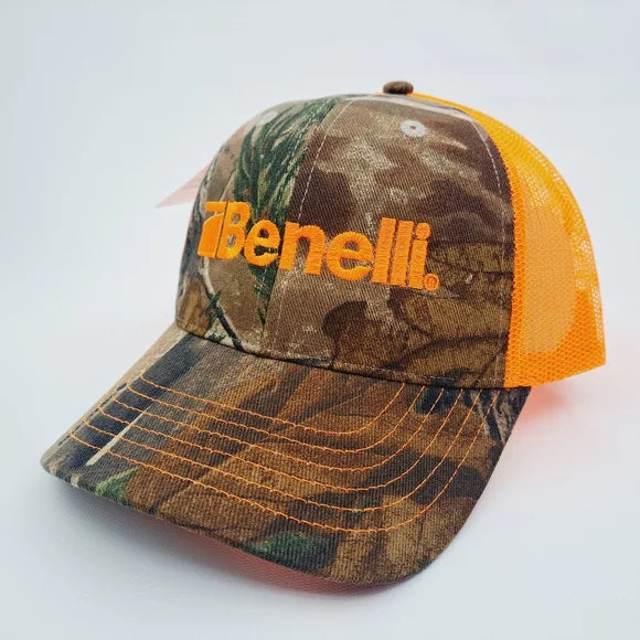Benelli Shotguns Embroidered Patch Curved Bill Mesh Snapback Cap Hat