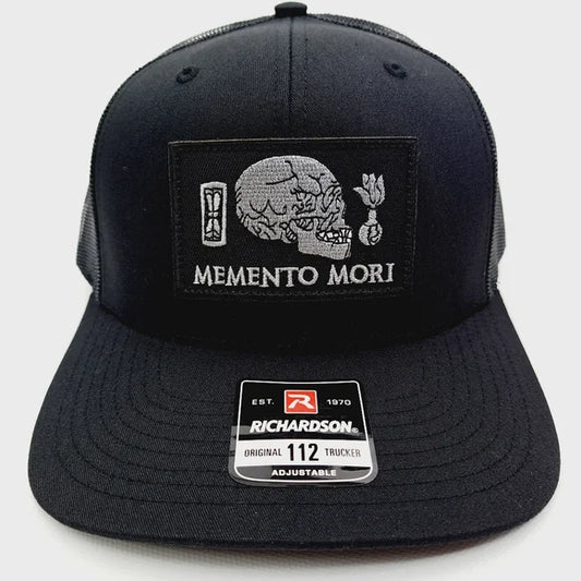 Memento Mori Richardson 112 Trucker Mesh Snapback Hat Cap Embroidered Patch