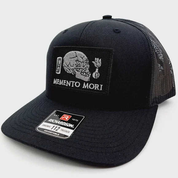 Memento Mori Richardson 112 Trucker Mesh Snapback Hat Cap Embroidered Patch