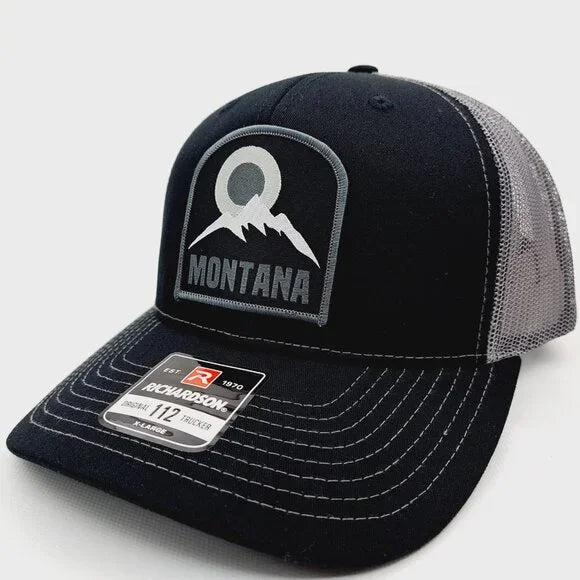 Montana Woven Patch Hat Cap Richardson 112 Trucker Style Mesh Snapback