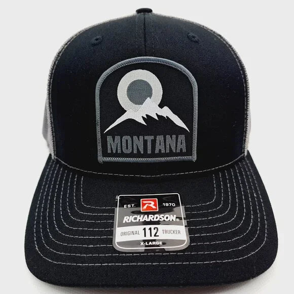 Montana Woven Patch Hat Cap Richardson 112 Trucker Style Mesh Snapback
