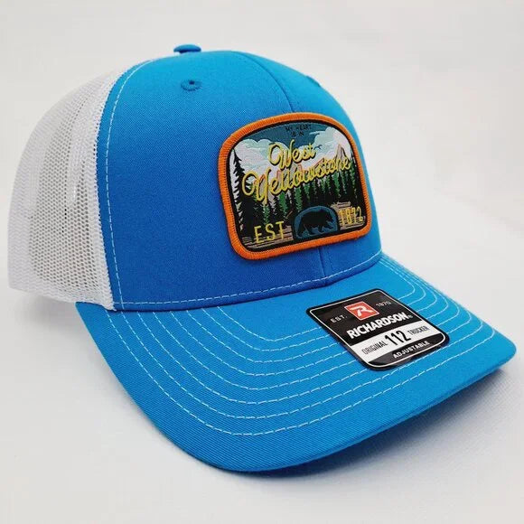 Yellowstone Park Woven Patch Hat Cap Richardson 112 Trucker Style Mesh Snapback
