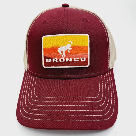 Bronco Embroidered Patch Trucker Baseball Cap Hat Mesh